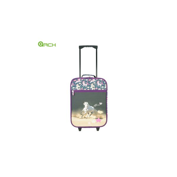 300D Printing Kids Travel Luggage with material handles at the top