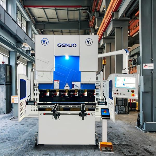 Y1 Y2 Axis Precision Ram Positioning Hydraulic Press Break powered by 11kw Motor with X R Axis Servo-driven Back Gauge