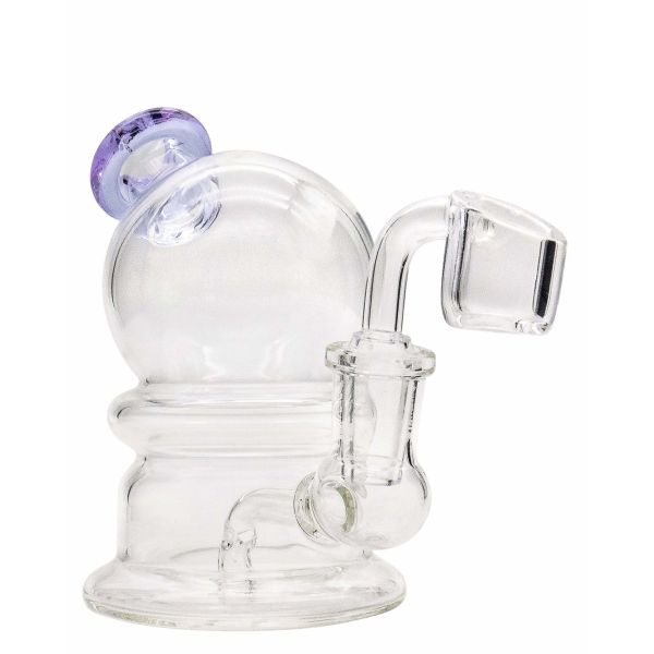 Mini Handmade Black Water Pipes Glass Bongs 16cm Smoking