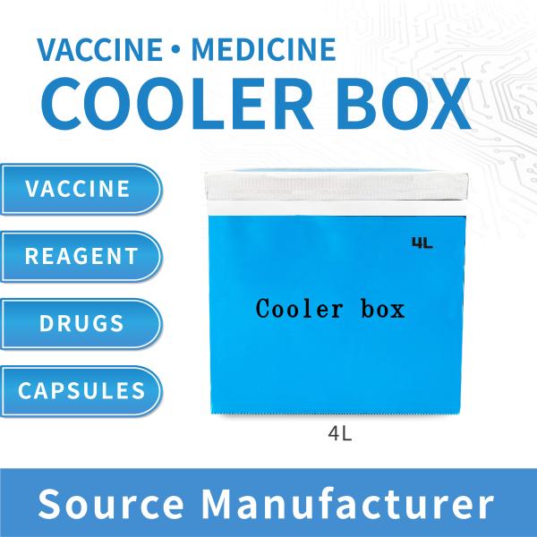Eco Friendly Ice Box for Medicine Safety Cold Chain Box Vacuum Insulated Panel Box 48h Cold Time