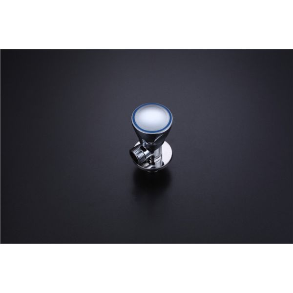 Toilet Wash Basin Angle Valve Bathroom Hardware Red Brass Blue 1/2