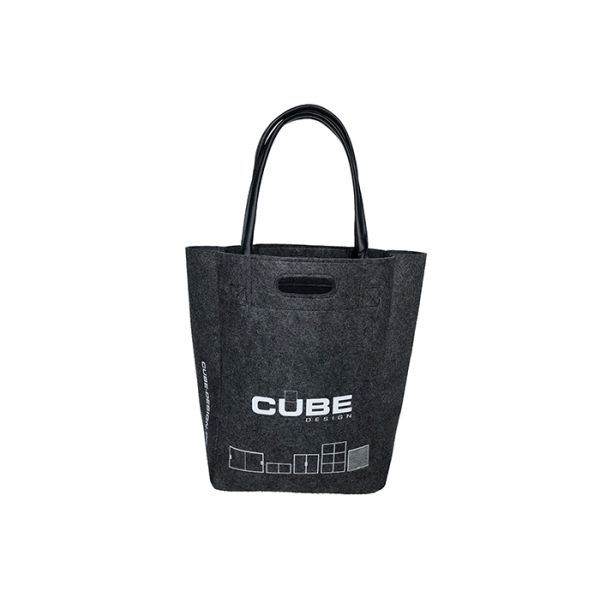 Leather Non Woven Polyester Tote Bags SEDEX Approval Non Woven Shopper