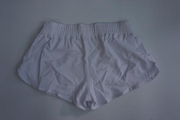 4 Way Stretch White Elastic Swim Trunks Womens Recycled With Custom Logo