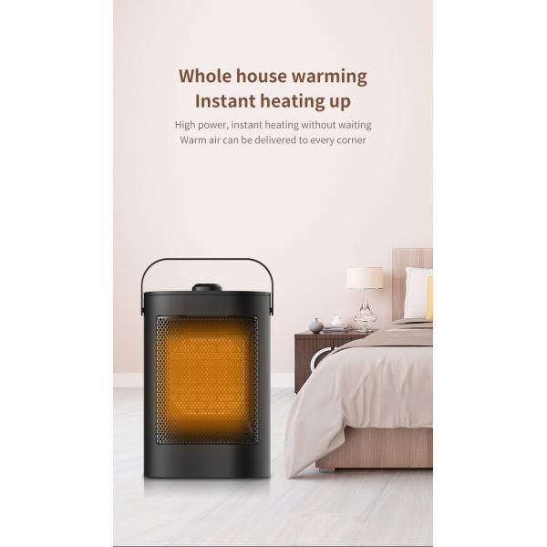 PTC Ceramic Element 900W Mini 3S Fast Heating Electric Heater Fan for Cold Winter