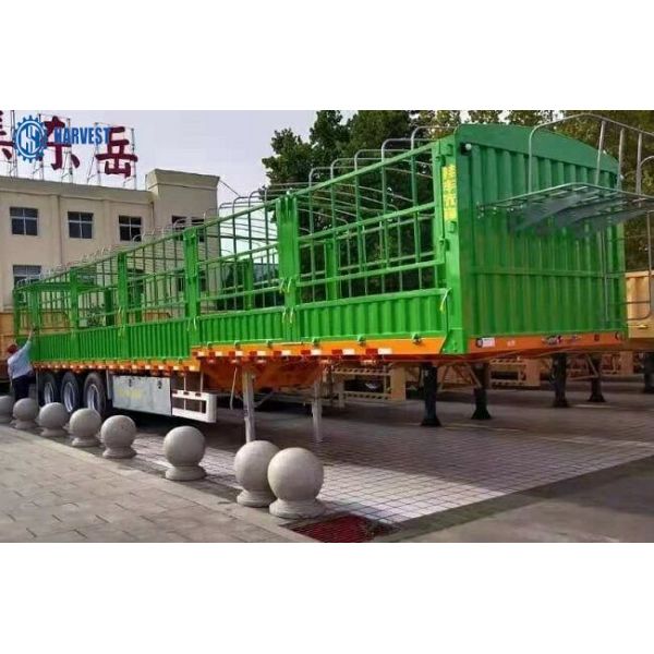 Q345 60 Ton CIMC 3 Axle 12r22.5 Tire Fence Semi Trailer