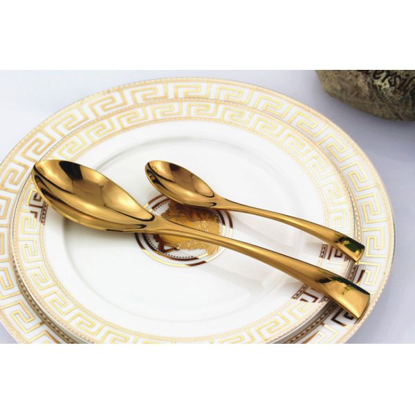 High quality Royal Stainless steel cutlery/gold flatware/wedding cutlery/wedding flatware