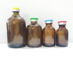 Amber Molded Glass Vial Injection Serum Glass Vials For Antibiotics USP Type II III