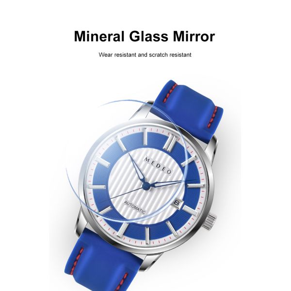 304L Stainless Steel Mechanical Watch with 40.5mm Dial and 5BAR Water Resistance for Men