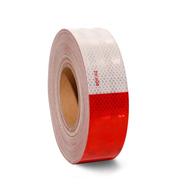 Adesivo à prova d'água DOT C2 Carrinhos vermelhos e brancos Trailers Safety Retro Reflective Tape