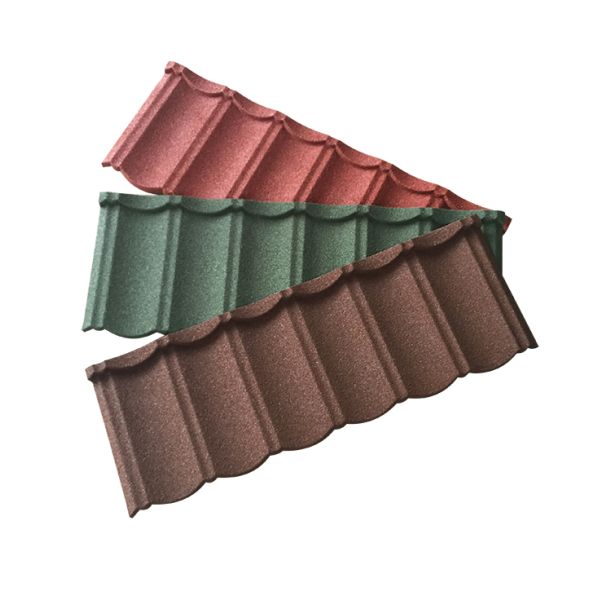 0.35mm Classic Type Stone Coated Metal Roof Tiles / Residential House Metal Roofing