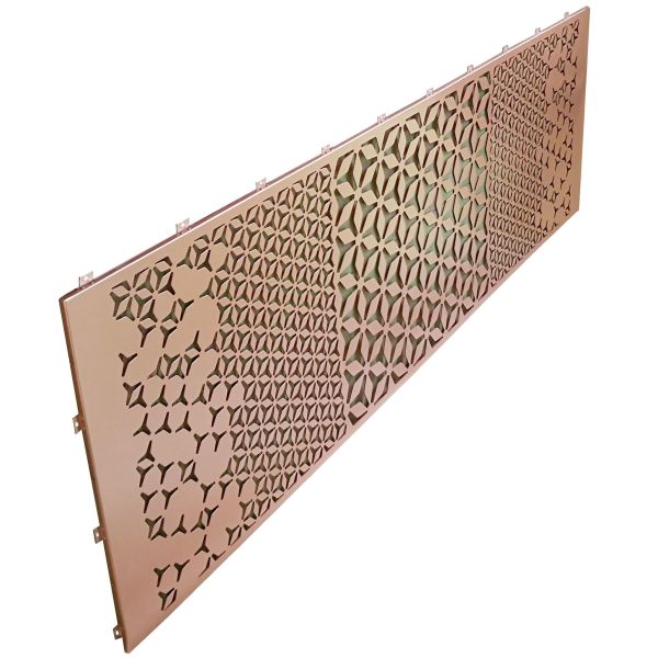 Laser Cut Decorative Patterns Perforated Metal Aluminum Panels For Screen Curtain Wall Cladding