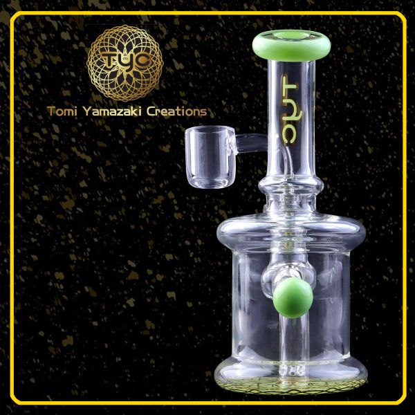 7,5" le tabac transparent en verre en verre de percolateur de conduite d'eau de