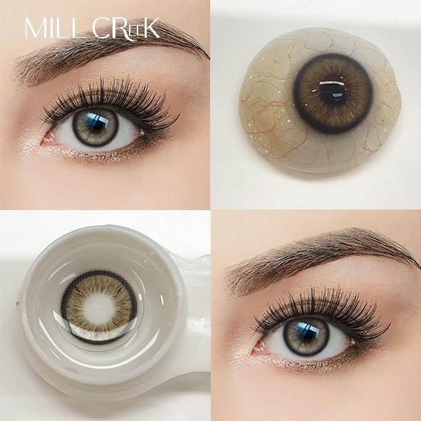 40% Water Content Yearly Colored Contact Lenses 14.0-14.5mm Diameter Millcreek Lenses