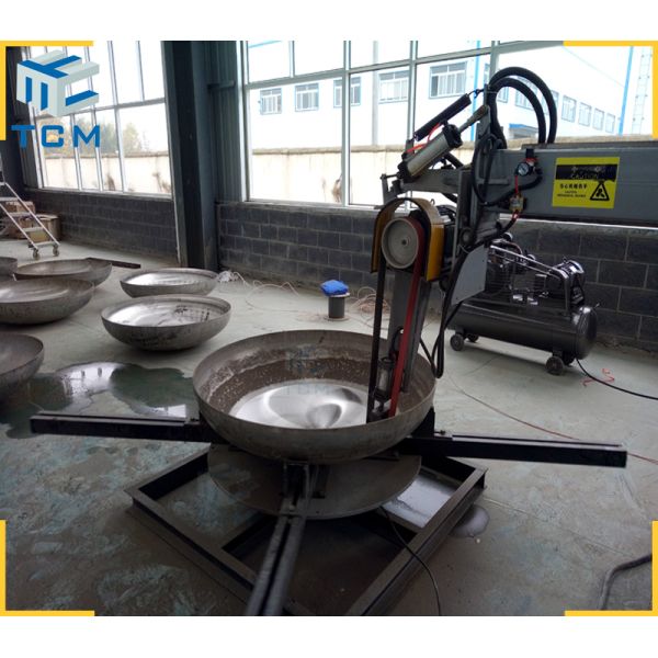 Interior Surface Steel Dish End Automatic Grinding And Polishing Machine