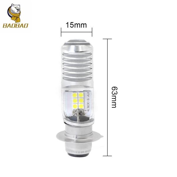 16W lâmpada de metal branco mini LED de condução luz H4 BA20D biciclo farol