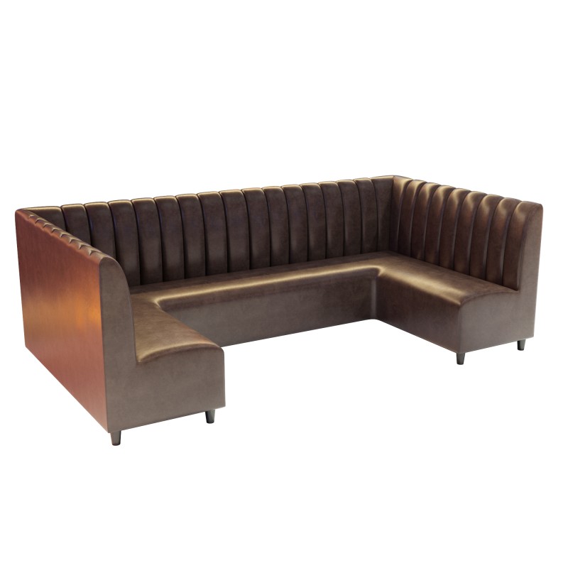 Custom Design Modern Cafe Bench Seating Fast Food Restaurant Table and Chairs Coffee Shop Sofa
