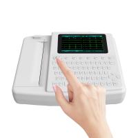 Máquina electrónica del ECG ECG de la pantalla TFT táctil del color del hospital 7 pulgadas