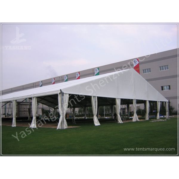 Professional 300 Seaters White Clear Span Tents Flame Retardant 15X30M for Opening Ceremony