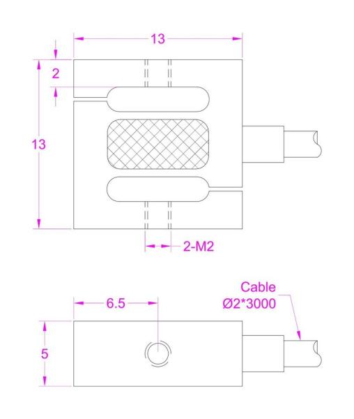 Smallest Traction Compression Load Cell 1kg Compression And Traction Load Cell 2kg