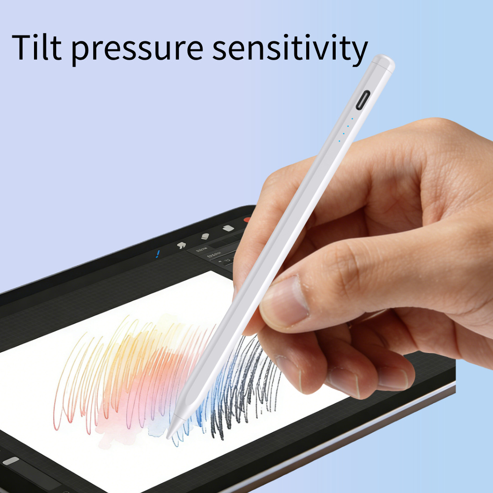 iPhone Original Pen Tip Stylus Pen with Palm Rejection & Tilt Angle Sensing for iPad Pro-Replacement Nib Metal Touch Screen Pen