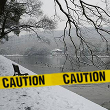 Biohazard High Visibility Tape Halloween Decoration Tape for Haunted Houses, Yard Décor, Parties | Caution