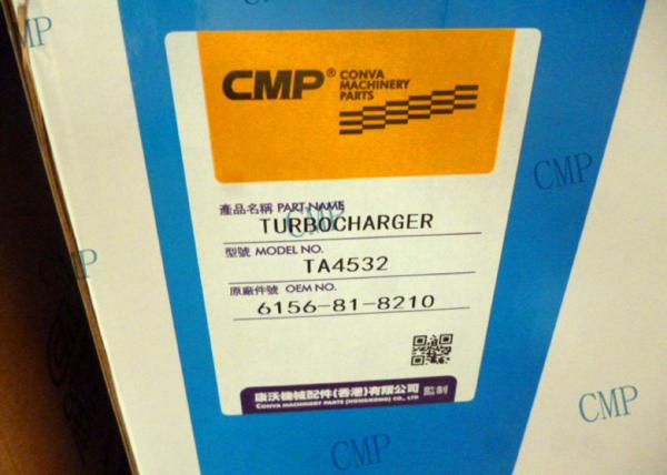 Turbo Engine PC400-6 6156-81-8210 Turbo Kits , Marine Turbocharger , Garrett Turbo Part Number