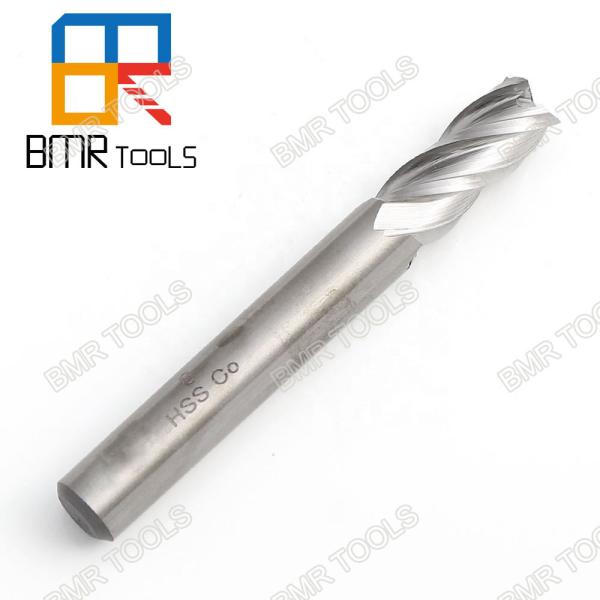BMR TOOLS High Quality 4 Flutes 10mm HSS/Co End Mill For Aluminum Milling DIN 844 Standard