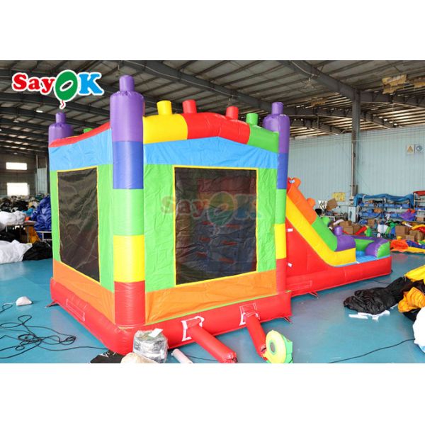 0.5мм ПВХ надувный единорог Отскакивающий дом Дети Отскакивающий замок Прыгающий горки Луна