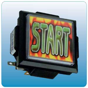 Comece as peças da máquina de jogo de arcada da tecla com micro interruptor tamanho de 60mm x de 60mm