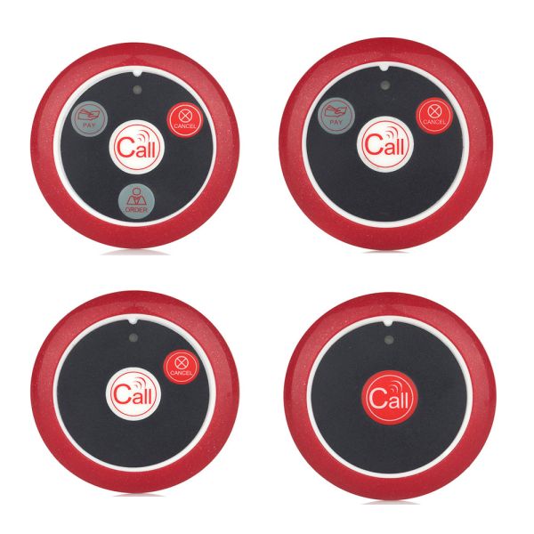 Официант ресторана, служба вызова, система беспроводного звонка.