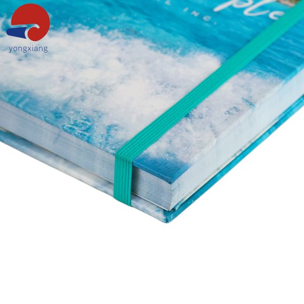 Offset Custom Planner Printing Eco Friendly Full Color Custom Notebooks With Elastic Strap