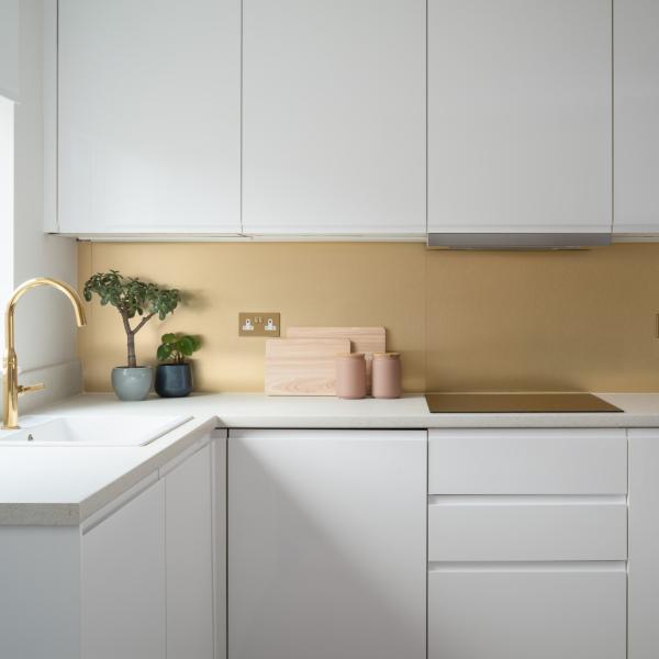 Handless Plywood PVC Kitchen Cabinet Modern Modular