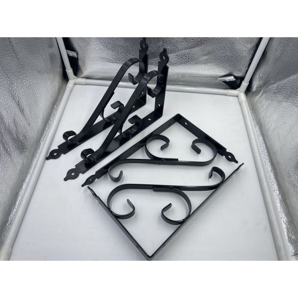 Outdoor and Indoor Metal Wall Mount Hanging Plant Bracket for Decorative Arrangements