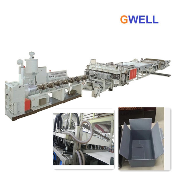 PE Hollow Board Extrusion line PE Lattice Board Production Machine Twin Screw Extruder