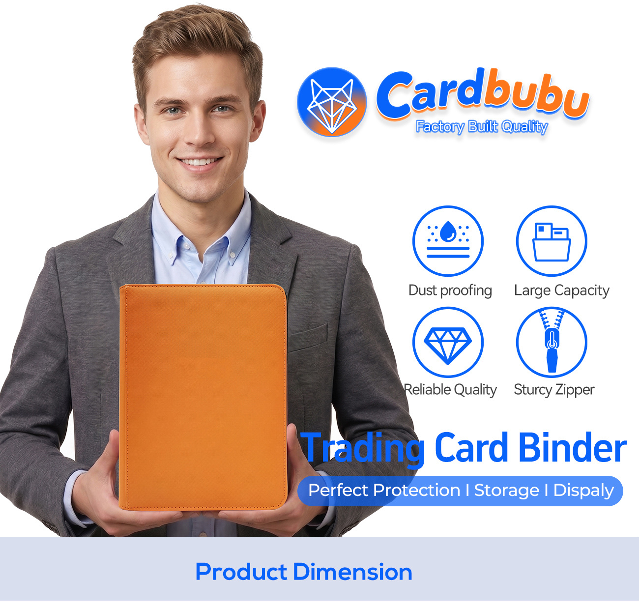 360 Card Card Album Binder Waterproof No Ring Card Collector Folder