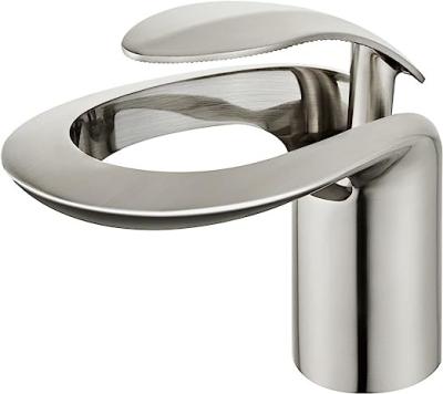 Round Hollowed Waterfall Bathroom Faucet Tap For Lavatory Vanity