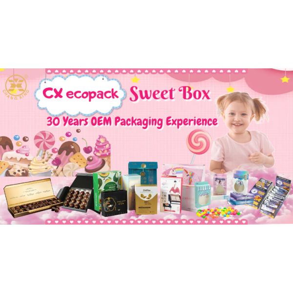 Customized Shape Chocolate Packaging Box with CMYK+PMS Printing on 300/350/400gsm White Cardboard