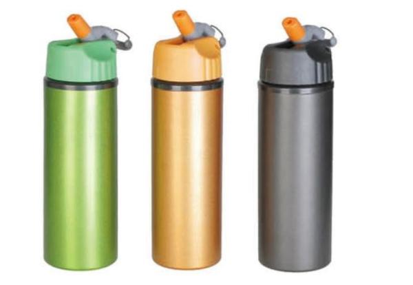 Colorful Aluminum Sports Water Bottle 650ml Non Toxic Customized Logo