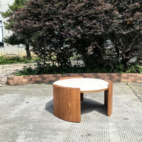 Living Room Solid Wood Modern Coffee Table 1000x1000x450mm