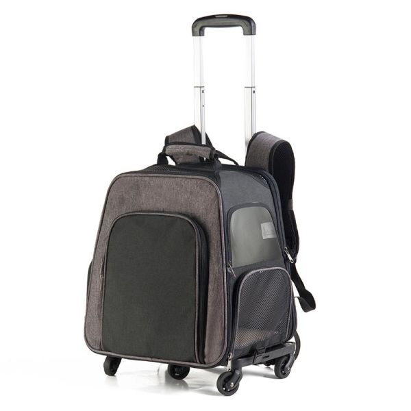 Торба для домашних животных большое пространство тихий универсальный колесный складный троллейбус