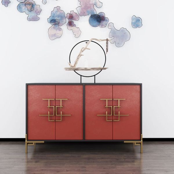 Hotel Solid Wood Deluxe Sideboard Customised Sideboard Storage Cabinet