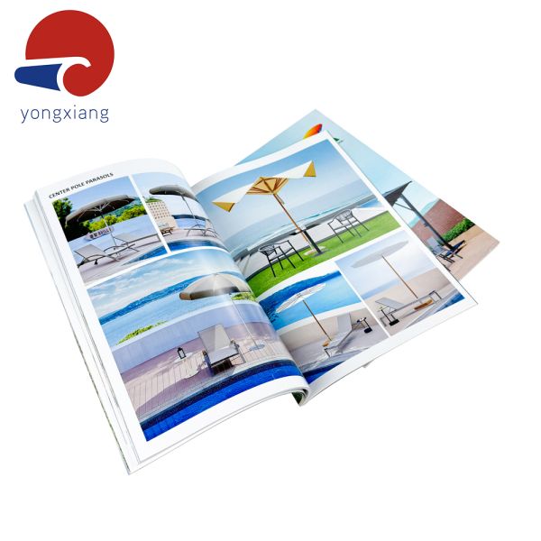 Reclyable Catalog Magazine Printing Art Paper Perfect Bound Magazines A4 A5