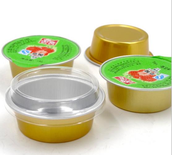 Circular aluminum foil cups Jam cup of pet food Can be heat sealing 25 ml Jam box butter box