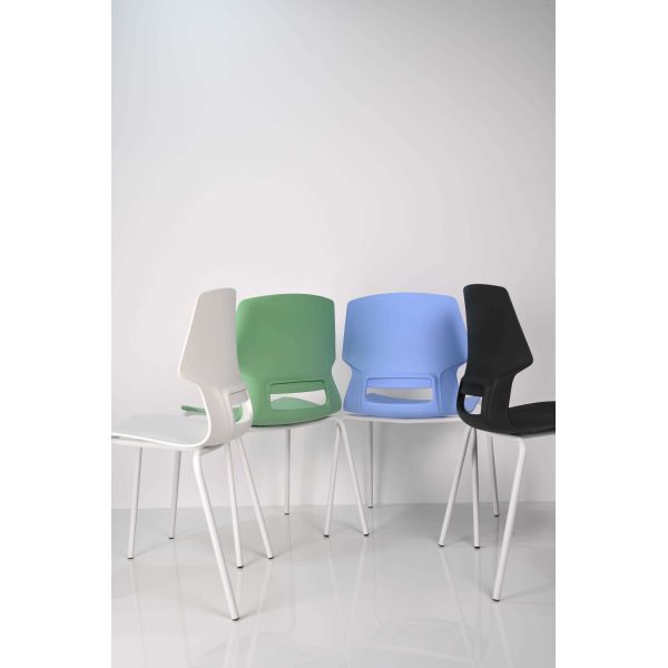 PP Stackable Mesh Chair Colorful 4 Leg Computer Chair 1.5mm Thickness