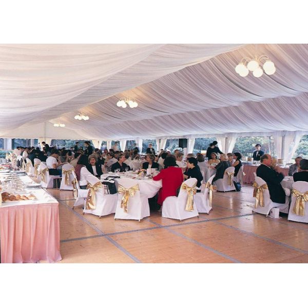 Luxury Decorated Temporary Wedding Party Tent With Lining For 300 People