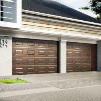 Porte de garage électrique intelligente personnalisée Porte de garage en aluminium sectionnelle de villa moderne