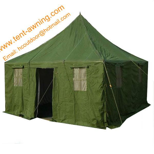 Outdoor Pole-style Galvanized Steel Waterproof Canvas Military Camouflage Tent