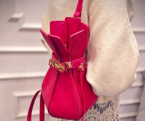 2016 street fashion vase Backpack new female fashion color of spring