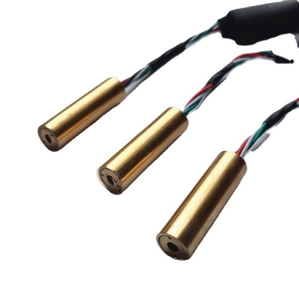 Brass Body Compact DPSS Green Laser Module with 4mW Output Power and 532nm Wavelength