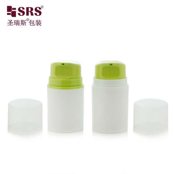 Wholesale PP PCR Recycled Snap On Facial Cleanser Airless Pump Cream Bottle